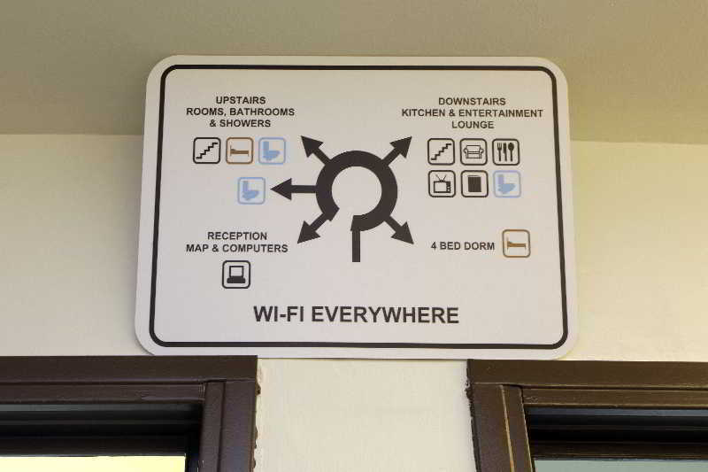 Gracia City Hostel Barcelona Exterior foto Wi-Fi sign in a hotel
